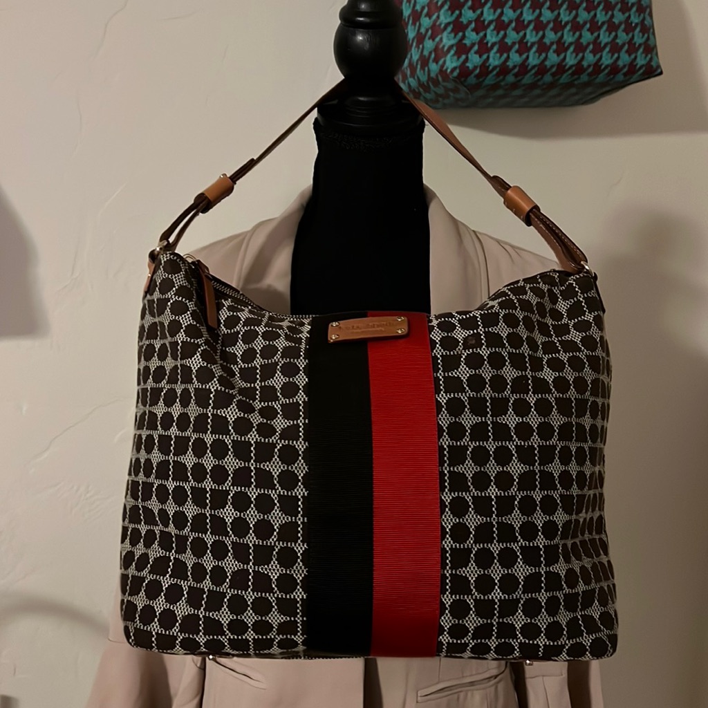 Euc Kate Spade Patterned Bag! Nice!! Look At Pictures!!
